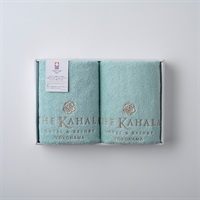 ＜ザ・カハラ・ホテル＆リゾート 横浜＞オリジナル今治フェイスタオル ギフトセット(ブルー2枚入)