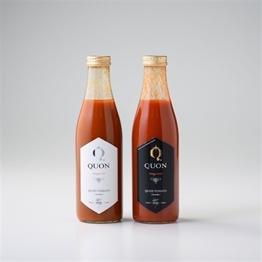 【数量限定】＜QUON＞トマトジュースギフトセット2本入（白ラベルpremium)（黒ラベルvintage2025)＜リゾートトラストセレクション＞[地域の銘品：兵庫]