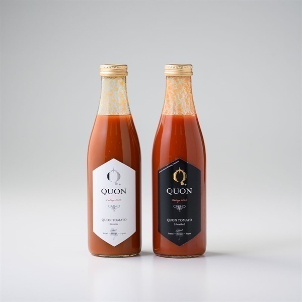 【数量限定】＜QUON＞トマトジュースギフトセット2本入（白ラベルpremium)（黒ラベルvintage2025)＜リゾートトラストセレクション＞[地域の銘品：兵庫]
