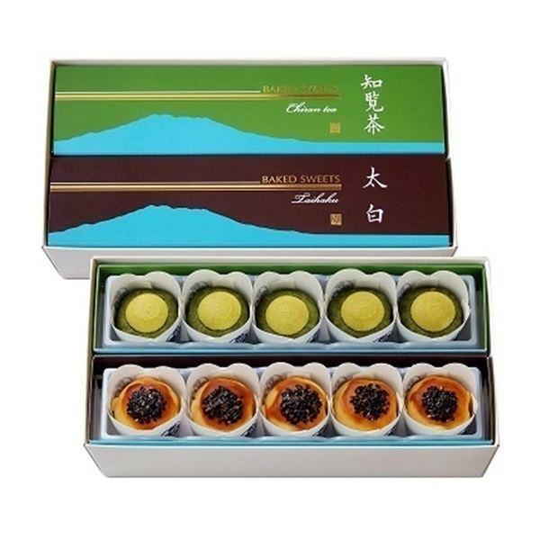 フェスティバロ　ベイクドスイーツ2本セット(知覧茶・太白各5個入)＜リゾートトラストセレクション＞[地域の銘品：鹿児島]