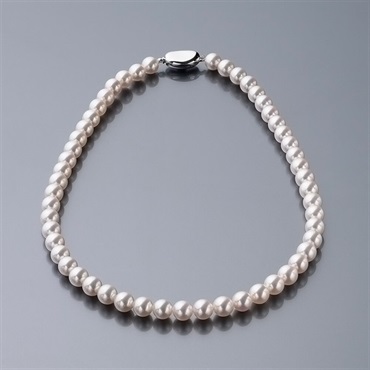 【送料無料】 Tokyo Pearl 7.5×8.0ｍｍ SV あこや真珠 花珠ネックレス＜リゾートトラストセレクション＞