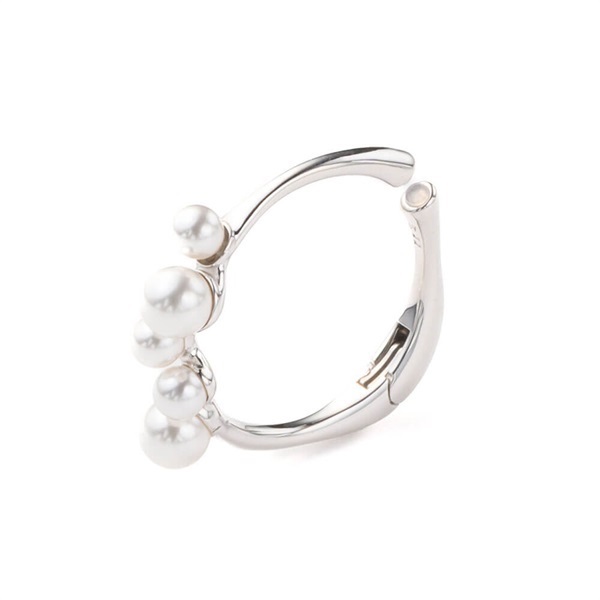 ＜Complex Biz＞Elaborate ランダムパール 3wayイヤカフ(シルバーカラー)