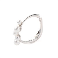 ＜Complex Biz＞Elaborate ランダムパール 3wayイヤカフ(シルバーカラー)