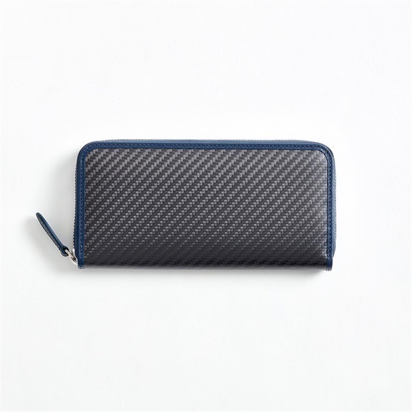 hide k 1896　round zip wallet「hkc-050」＜リゾートトラストセレクション＞(ネイビー)
