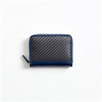 hide k 1896　mini round zip wallet「hkc-053」＜リゾートトラストセレクション＞(ネイビー)