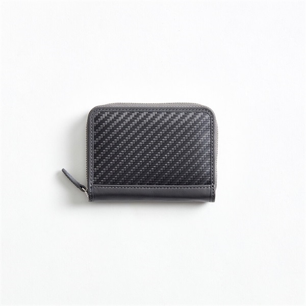 hide k 1896　mini round zip wallet「hkc-053」＜リゾートトラストセレクション＞(グレー)