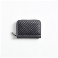 hide k 1896　mini round zip wallet「hkc-053」＜リゾートトラストセレクション＞(グレー)
