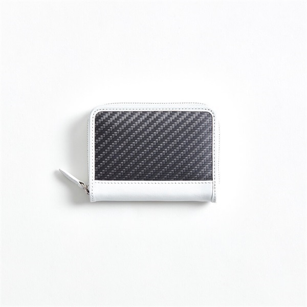 hide k 1896　mini round zip wallet「hkc-053」＜リゾートトラストセレクション＞(ホワイト)