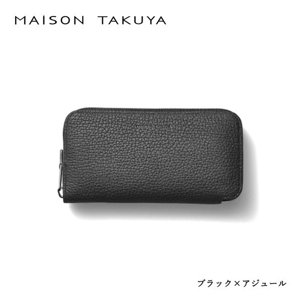 MAISON TAKUYA(メゾンタクヤ)TT3 Wallet＜リゾートトラストセレクション＞(ブラック×アジュール)