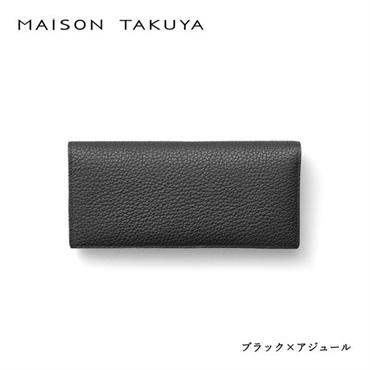 MAISON TAKUYA(メゾンタクヤ)TT2 Wallet＜リゾートトラストセレクション＞(ブラック×アジュール)