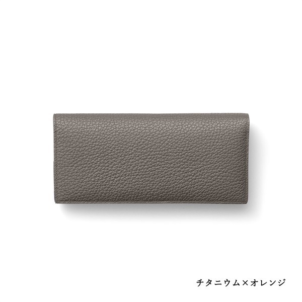 MAISON TAKUYA(メゾンタクヤ)TT2 Wallet＜リゾートトラストセレクション＞(チタニウム×オレンジ)