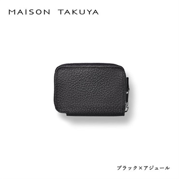 MAISON TAKUYA(メゾンタクヤ)TC3 Coin Case＜リゾートトラストセレクション＞(ブラック×アジュール)