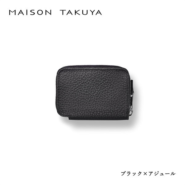 MAISON TAKUYA(メゾンタクヤ)TC3 Coin Case＜リゾートトラストセレクション＞(ブラック×アジュール)
