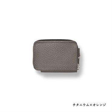MAISON TAKUYA(メゾンタクヤ)TC3 Coin Case＜リゾートトラストセレクション＞(チタニウム×オレンジ)