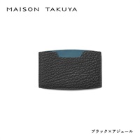 MAISON TAKUYA(メゾンタクヤ)MN Card Holder＜リゾートトラストセレクション＞(ブラック×アジュール)