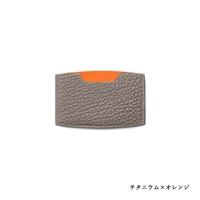 MAISON TAKUYA(メゾンタクヤ)MN Card Holder＜リゾートトラストセレクション＞(チタニウム×オレンジ)