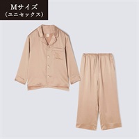 Foo Tokyo(フートウキョウ)セットアップ シルクパジャマ ピンクベージュ＜リゾートトラストセレクション＞(Mサイズ【ピンクベージュ】-ユニセックス-22SS1SPPBM682)