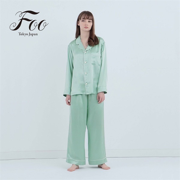 Foo Tokyo(フートウキョウ)セットアップ シルクパジャマ ミントグリーン＜リゾートトラストセレクション＞
