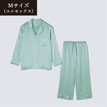 Foo Tokyo(フートウキョウ)セットアップ シルクパジャマ ミントグリーン＜リゾートトラストセレクション＞(Mサイズ【ミントグリーン】-ユニセックス-22SS1SPMGM691)