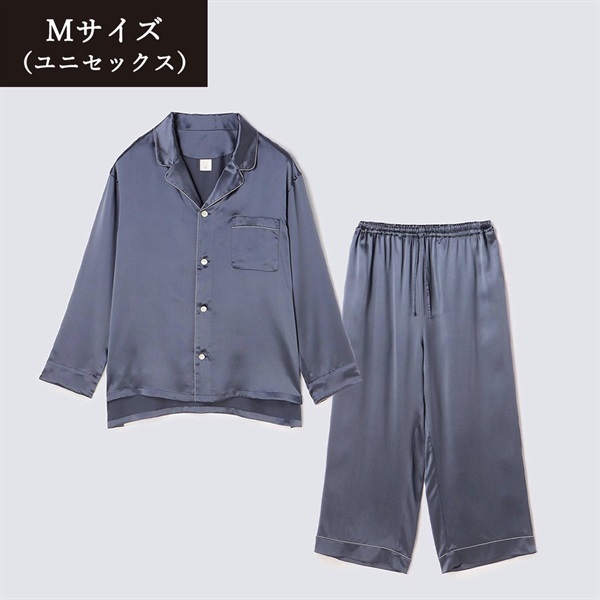 Foo Tokyo(フートウキョウ)セットアップ シルクパジャマ チャコールグレー＜リゾートトラストセレクション＞(Mサイズ【チャコールグレー】-ユニセックス-22SS1SPCGM714)