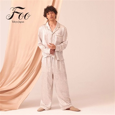 Foo Tokyo(フートウキョウ)セットアップ インテリアライク シルクパジャマ アイボリー＜リゾートトラストセレクション＞
