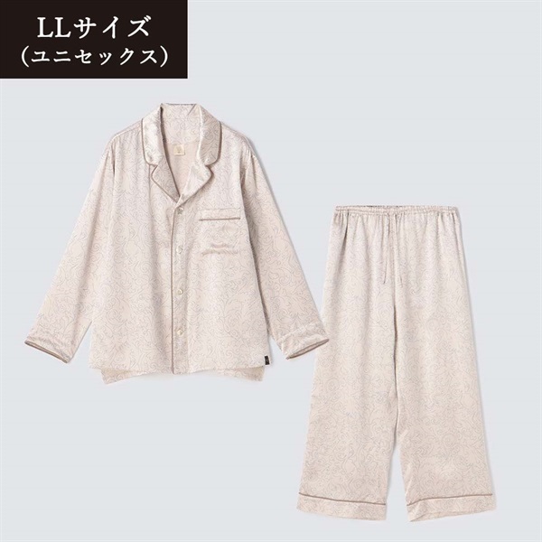 Foo Tokyo(フートウキョウ)セットアップ インテリアライク シルクパジャマ アイボリー＜リゾートトラストセレクション＞(LLサイズ【アイボリー】-ユニセックス-22SS1SPIVLL740)