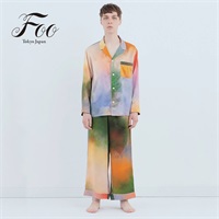 Foo Tokyo(フートウキョウ)セットアップ ウォータカラー シルクパジャマ ミスティレイク＜リゾートトラストセレクション＞
