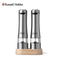 Russell Hobbs(ラッセルホブス) 電動ミル ソルト＆ペッパー  ウッドスタンドセット「7923JP」＜リゾートトラストセレクション＞