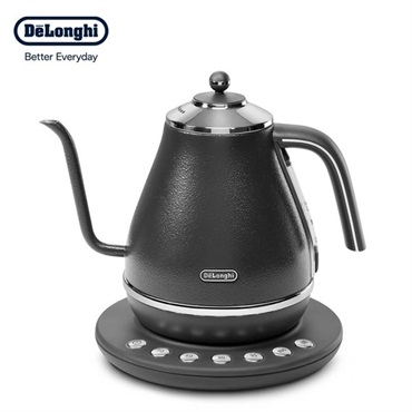 【送料無料】De'Longhi(デロンギ)アイコナ 温度設定機能付き電気カフェケトル (プレステージグレー)「KBOE1230J-GY」＜リゾートトラストセレクション＞