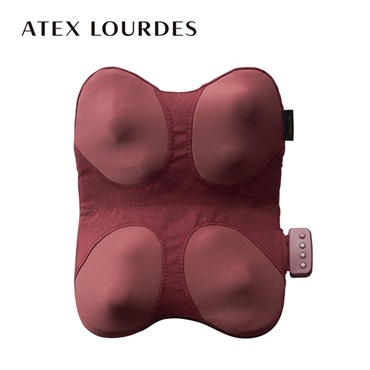 ATEX(アテックス)ルルド プレミアムマッサージクッション クロスグランデ(ワインレッド)「AX-HCL348rd」＜リゾートトラストセレクション＞