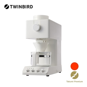 TWINBIRD(ツインバード)全自動コーヒーメーカー 3杯用　ホワイト「CM-D457W」＜リゾートトラストセレクション＞