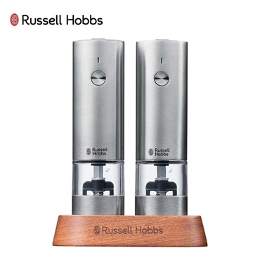 Russell Hobbs(ラッセルホブス) 充電式ミル ソルト＆ペッパー ミニ2本セット(シルバー)「7942JP」＜リゾートトラストセレクション＞