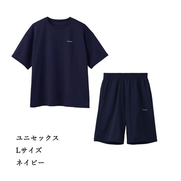 VENEX(ベネクス)コンフォートポンチショートハーフセットアップ ユニセックス＜リゾートトラストセレクション＞(Lサイズ【ネイビー】-ユニセックス)