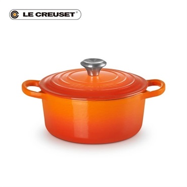 Le Creuset (ル・クルーゼ)シグニチャー ココット･ロンド 18cm オレンジ (SSツマミ)「21177180902430」