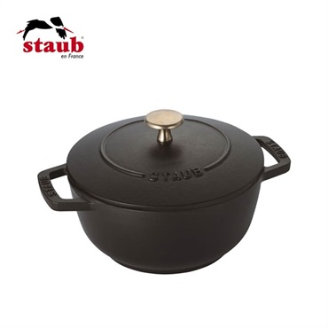 STAUB(ストウブ)Wa-NABE Ｓ16㎝ ブラック「40501-000」＜リゾートトラストセレクション＞