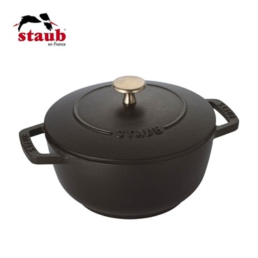 STAUB(ストウブ)Wa-NABE M 18㎝ ブラック「40501-005」＜リゾートトラストセレクション＞