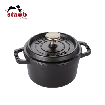 STAUB(ストウブ)ピコ･ココット ラウンド 10cm ブラック「40500-101」＜リゾートトラストセレクション＞