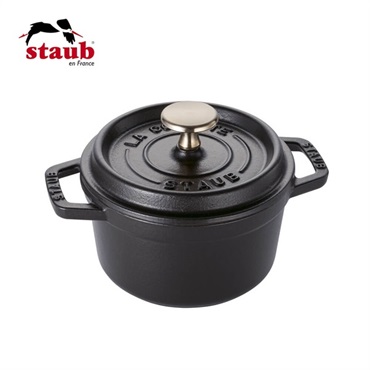 STAUB(ストウブ)ピコ･ココット ラウンド 14cm ブラック「40509-476」＜リゾートトラストセレクション＞