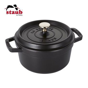 STAUB(ストウブ)ピコ･ココット ラウンド 20cm ブラック「40509-487」＜リゾートトラストセレクション＞