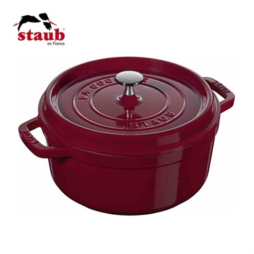 STAUB(ストウブ)ピコ･ココット ラウンド 20cm ボルドー「40502-292」＜リゾートトラストセレクション＞