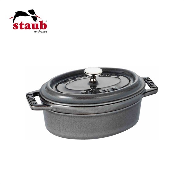 STAUB(ストウブ)ピコ･ココット オーバル 11cm グレー「40500-116」＜リゾートトラストセレクション＞