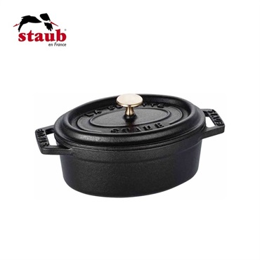 STAUB(ストウブ)ピコ･ココット オーバル 11cm ブラック「40500-111」＜リゾートトラストセレクション＞
