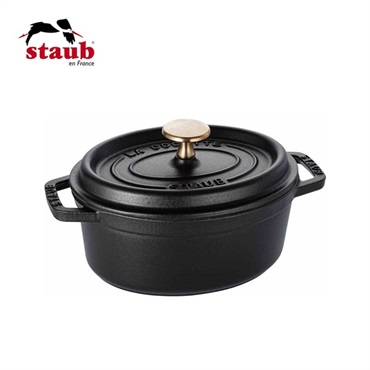 STAUB(ストウブ)ピコ･ココット オーバル 17cm ブラック「40509-482」＜リゾートトラストセレクション＞