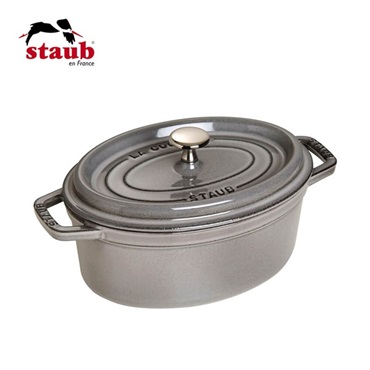 STAUB(ストウブ)ピコ･ココット オーバル 23cm グレー「40500-236」＜リゾートトラストセレクション＞