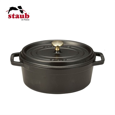 STAUB(ストウブ)ピコ･ココット オーバル 23cm ブラック「40500-231」＜リゾートトラストセレクション＞
