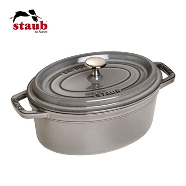 STAUB(ストウブ)ピコ･ココット オーバル 27cm グレー「40500-276」＜リゾートトラストセレクション＞