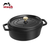 STAUB(ストウブ)ピコ･ココット オーバル 27cm ブラック「40500-271」＜リゾートトラストセレクション＞