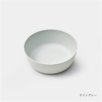 hide k 1896　ROUND PLATE 15cm (ボウル) 　隈健吾デザイン「TW-T-003」＜リゾートトラストセレクション＞(ライトグレー)