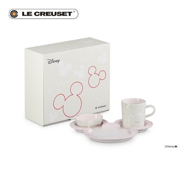 Le Creuset (ル・クルーゼ)ミッキーマウス テーブルウェア・セット シェルピンク「89287007770030」