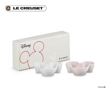 Le Creuset (ル・クルーゼ)ミッキーマウス ミニ・ディッシュ（2個入り）コットン/シェルピンク「89396171379030」